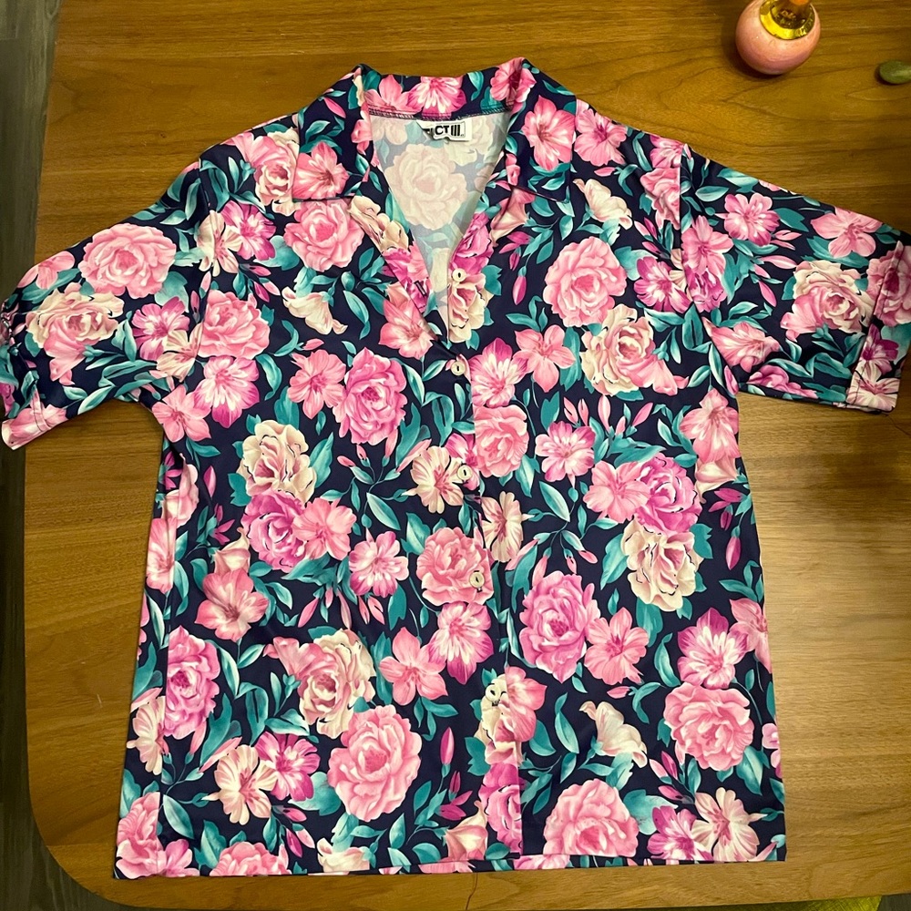Vintage Act 111 shirt. Floral button up